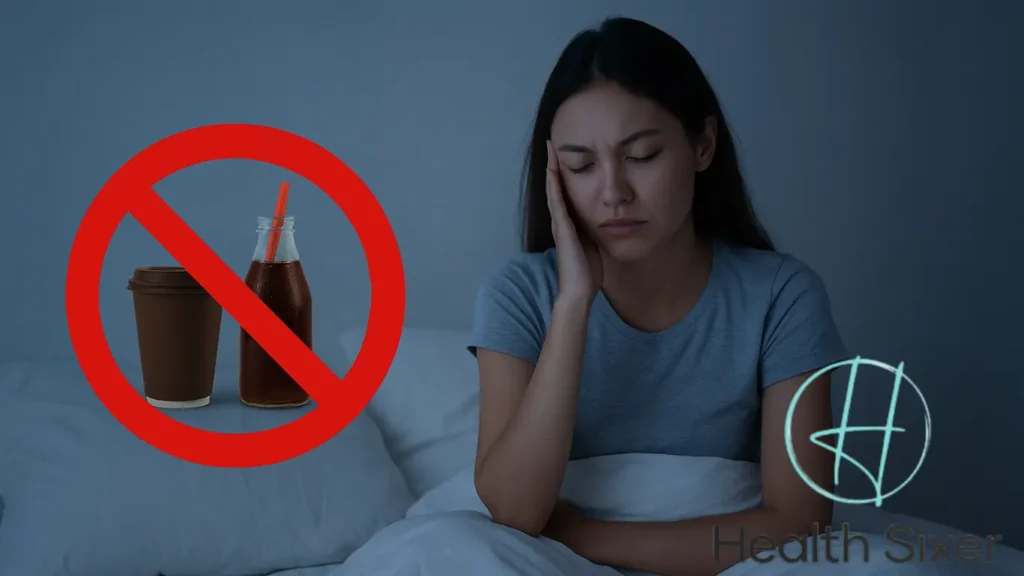 Avoiding soft drinks and caffeine products before evening is good for sleep.