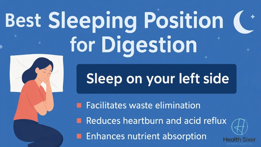 left sided sleep is the best sleeping position for digestion