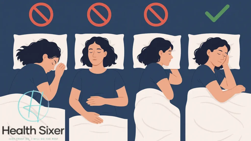 best sleeping positions and bad sleeping positions mentioned
